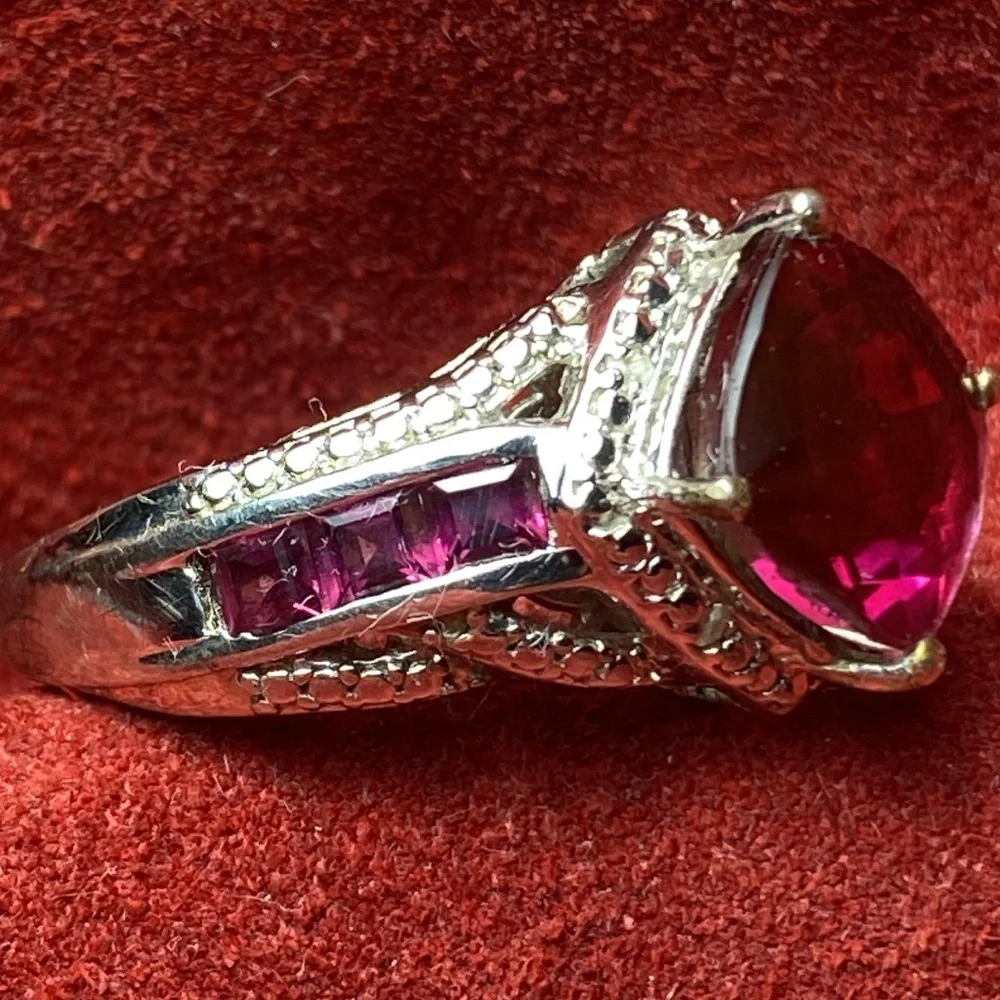 Solid Sterling Silver 925 Ring 10 Costume Victorian
